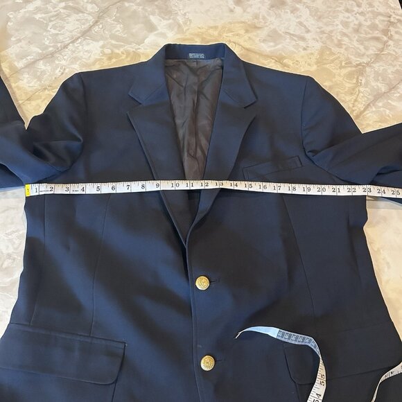 Blue Christian Brooks Blazer, Great Condition, Made In The USA, Inside Pocket - Picture 3 of 4